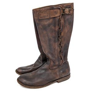 BED STU Vtg Brown Leather Knee High Riding Boots 9